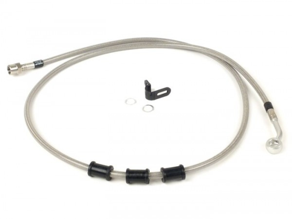 Remleiding Achter Voor Originele Bremstang Spiegler Leitung: Rvs (transparant), Fitting: Aluminium (silbern)
