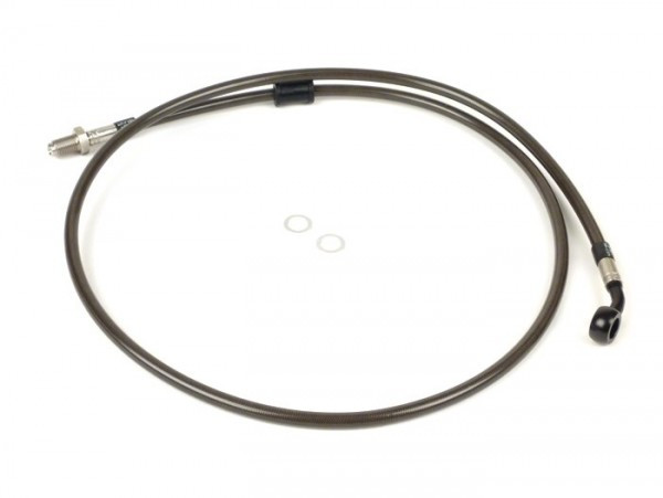 Remleiding Voorkant Voor Originele Bremstang Spiegler Leitung: Rvs (carbon), Fitting: Aluminium (zwart)