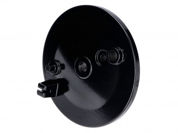 Rear Brake Cover W/ Stop Light Switch Hole, Black 101 Octane