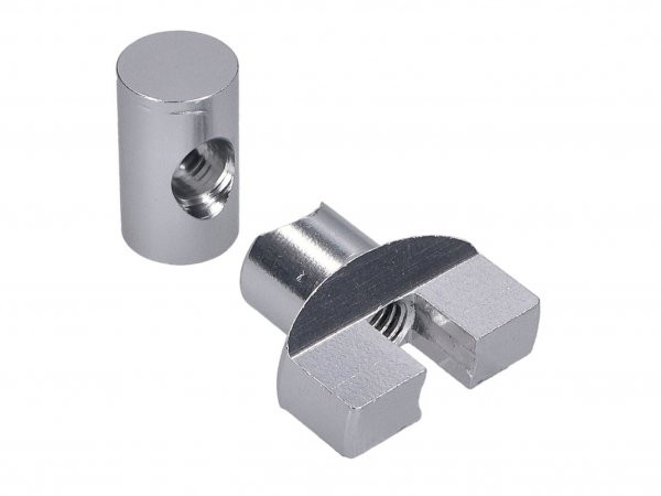 Brake Cable Adjuster Set 101 Octanem6 Thread Aluminum Silver  Universal