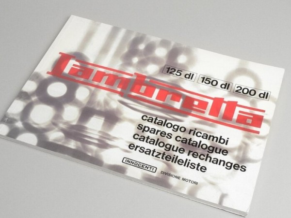 Spare Parts Calalogue Lambretta Gp & Dl