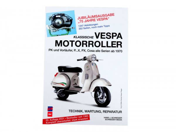 Book Repair Manual Stx Classic Vespa Scooters  German Language