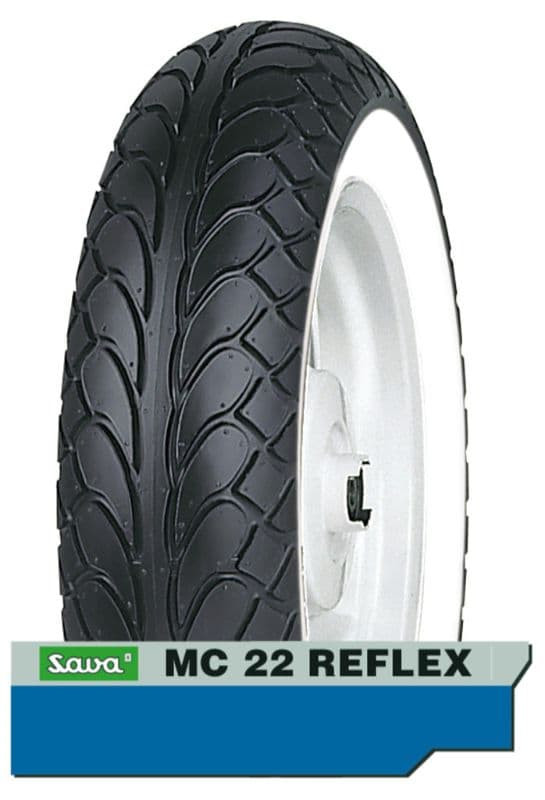 Buitenband 100/80-10 Sava Mc22 White Wall