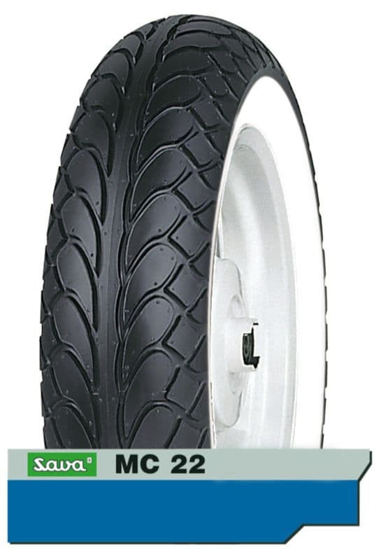 Buitenband 120/70-10 Sava Mc20 White Wall