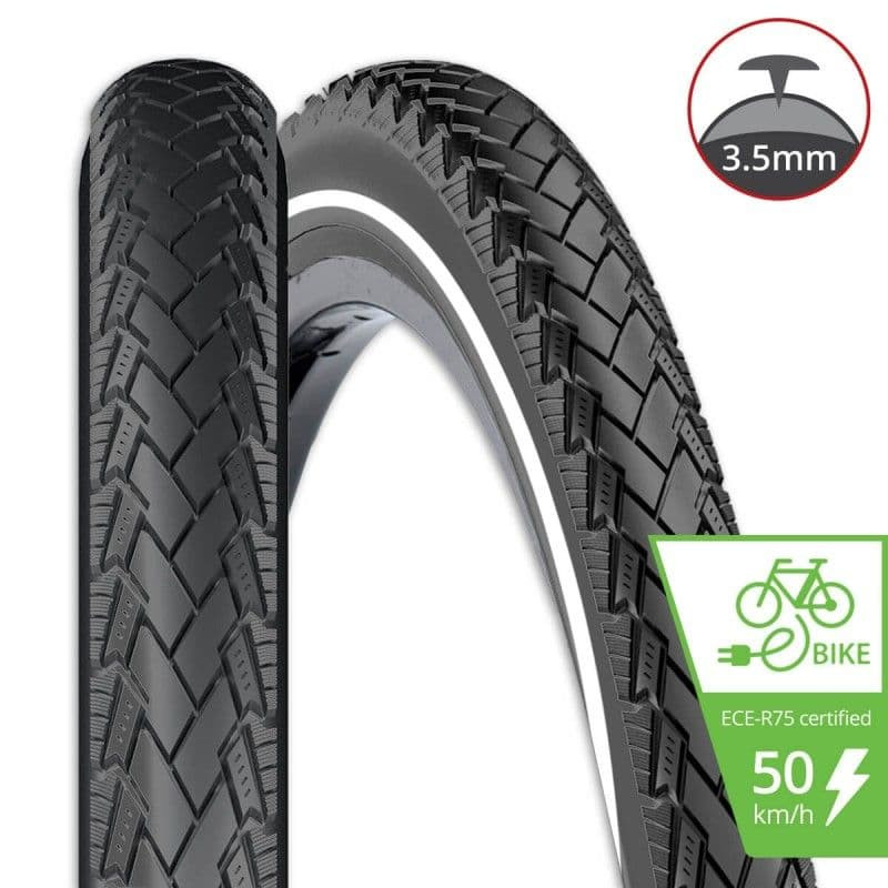 Buitenband Fiets Rexway 28X1.50 Anti-Leklaag Zwart E-Bike