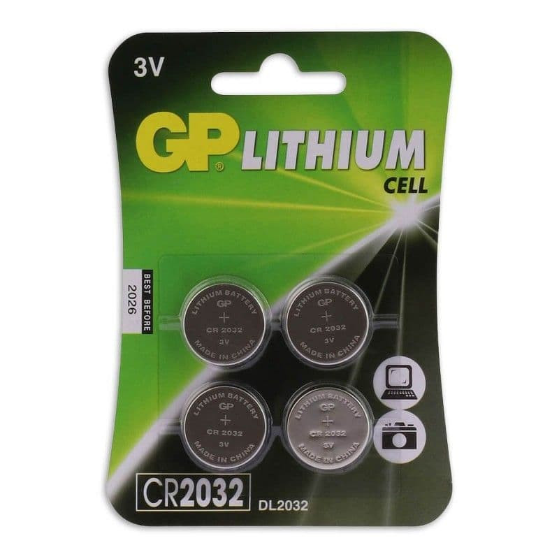 Cr2032 Lithium-Knoopcelbatterijen 3V 4Pk