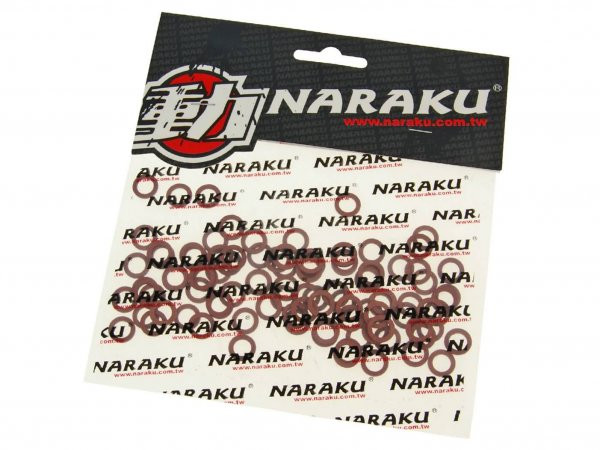 Fiber Seal Rings Naraku 6x10x1mm 100 Pcs