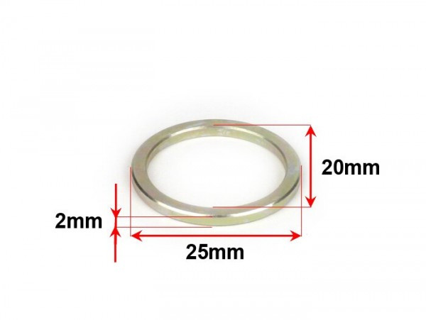 Spacer Ring Used As Restrictor For Variator Supertec Øinner=20mm, Øouter=25mm  20x25x2mm