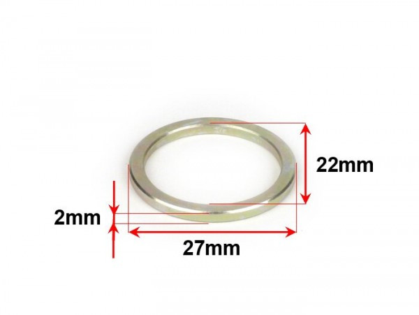 Spacer Ring Used As Restrictor For Variator Supertec Øinner=22mm, Øouter=27mm  22x27x2mm