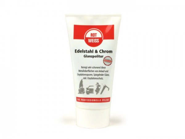 Stainless Steel And Chrome Gloss Polish Rotweiss 150ml