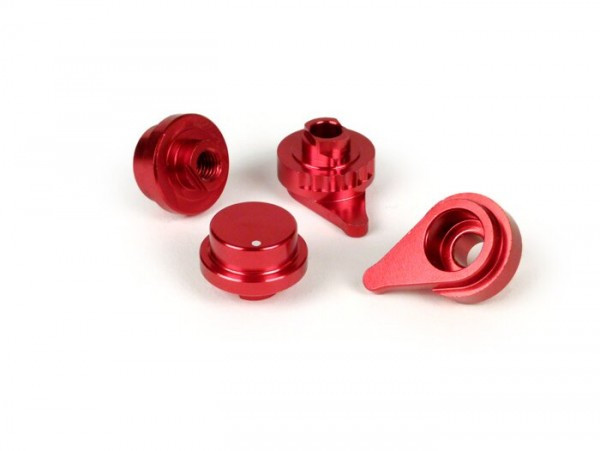 Adjuster Kit For Brake Lever Set BGM Pro Sport, Adjustable + Foldable  Red Anodised