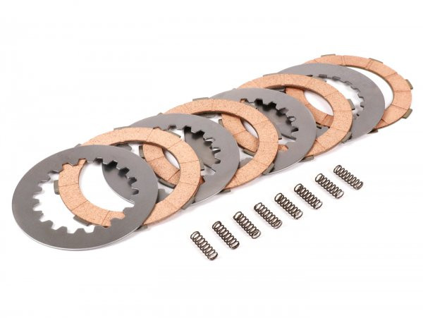 Clutch Friction Plate Set Incl. Steel Plates Incl. 8 Springs Ferodo 'standard' Vespa Cosa2  4 Plates