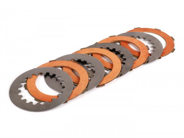 Clutch Friction Plate Set Incl. Steel Plates Ferodo 'race 'high Performance Carbon' Vespa Cosa2  4 Plates