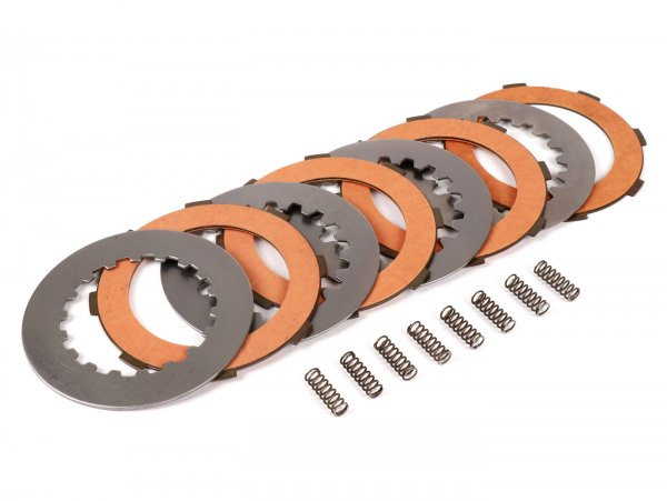 Clutch Friction Plate Set Incl. Steel Plates Incl. 8 Springs Ferodo 'race 'high Performance Carbon' Vespa Cosa2  4 Plates