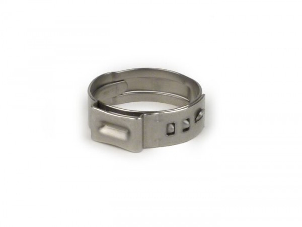 Hose Clamp Ø=20mm (single Ear Clamp) Piaggio Used For Cooling Water Hoses And Air Intake Tube