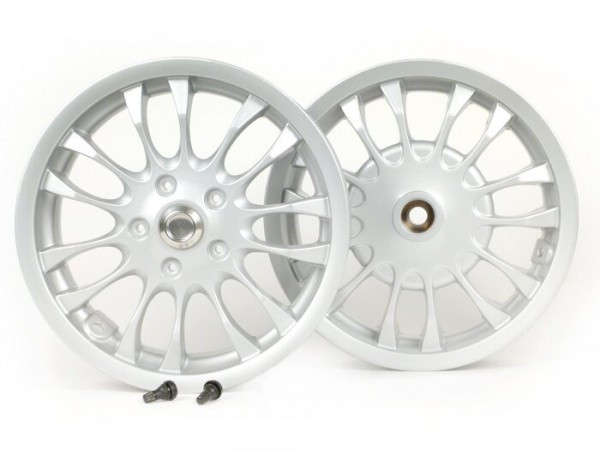 Pair Of Wheel Rims Piaggio 3.0012 Inch   Silver