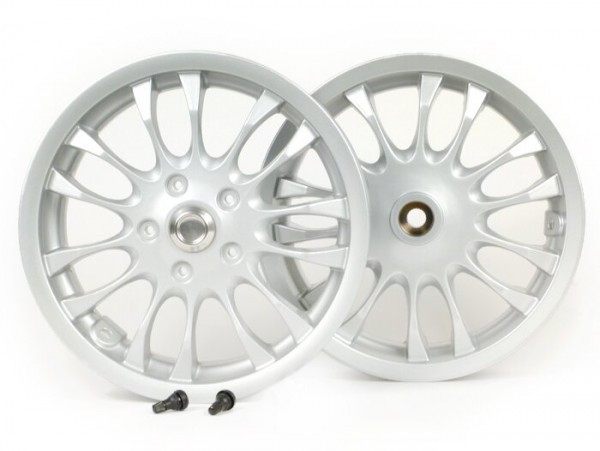 Pair Of Wheel Rims Piaggio 3.0012 Inch   Silver