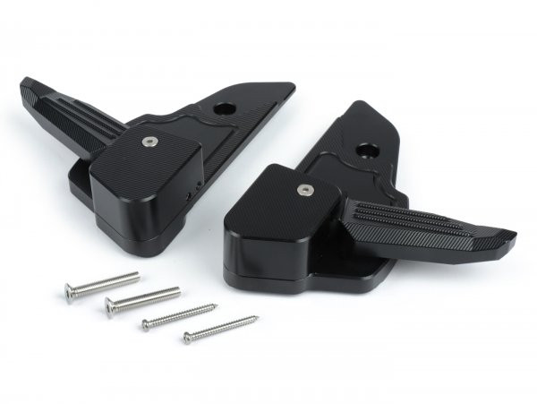 Pair Of Foot Pegs Moto Nostra, Cnc, Black Mat