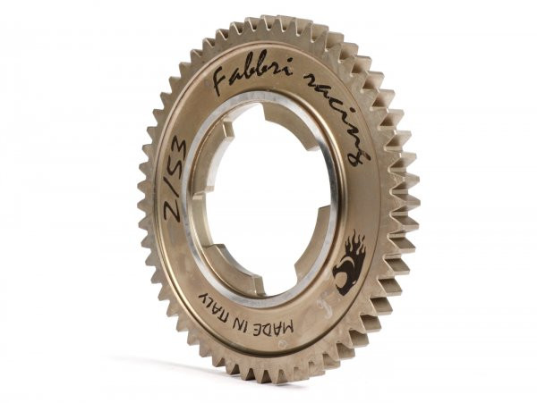 Gear Cog 2nd Speed Fabbri Racing, 4speed Gearbox  53 Teeth (long +1)