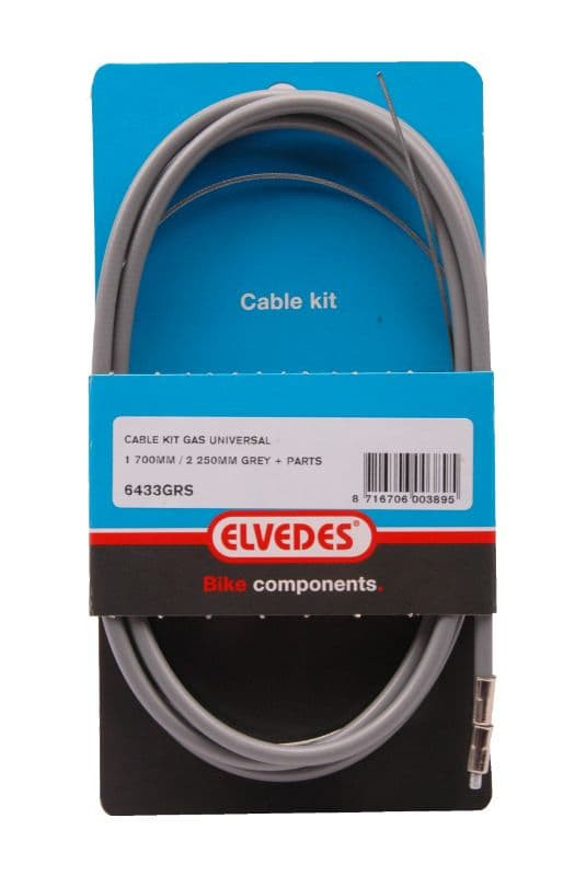 Gaskabel Compleet Elvedes Ton Grijs (6433/Grs)