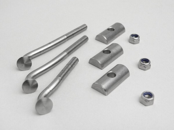 Glove Box Mounting Set Lambretta  Stainless Steel