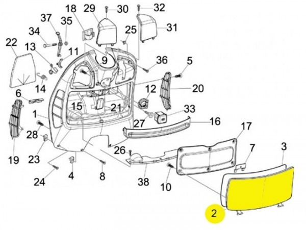 Glove Box Flap Piaggio