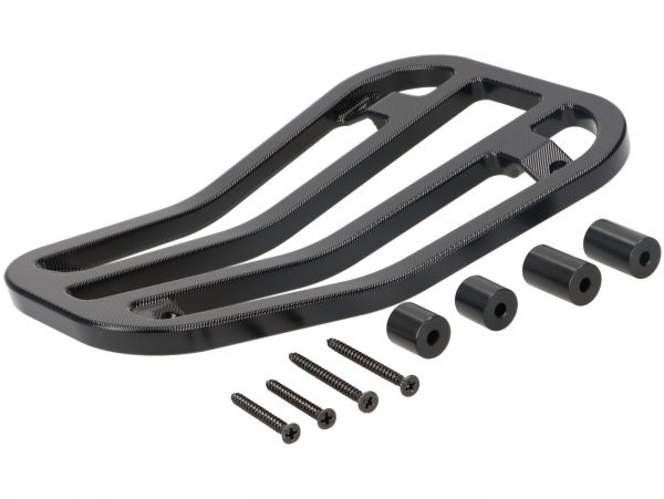 Floor Board Rack Cnc Moto Nostra  Shiny Black Anodised