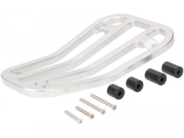Floor Board Rack Cnc Moto Nostra  Silver Anodised