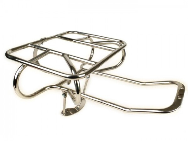 Rear Rack Lambretta Horizontal Spare Wheel Holder   Stainless Steel