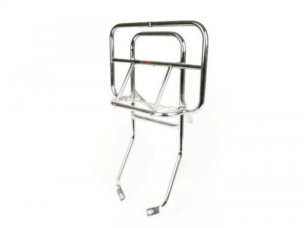 Rear Rack, Fold Down Ams Cuppinivespa Rally180 (vsd1t), Rally200 (vse1t), Sprint150 (vlb1t), Ts125 (vnl3t), Gtr125 (vnl2t)  Chrome