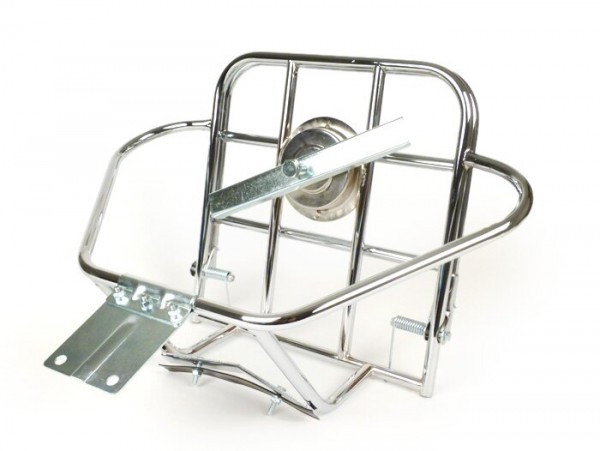 Rear Rack, Fold Down, Vertical Spare Vertical Holder Ams Cuppini  Chrome