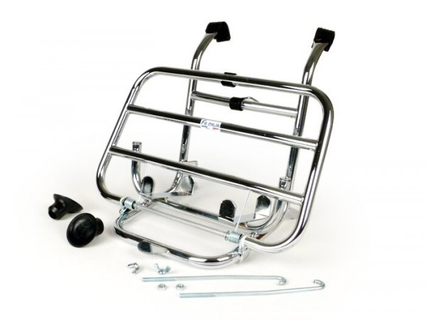 BagageDRager Inklapbaar Voorkant Fa Italia, Chroom, Met Houder Voor Jerrycan 5l Fa Italia