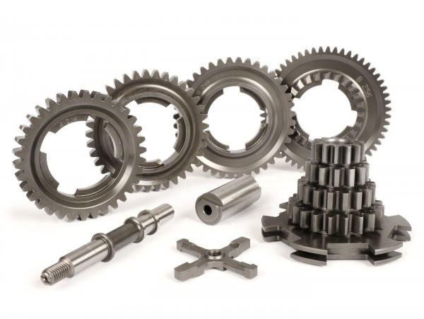 Gearbox Incl. Gear Cluster, Cruciform, Gear Cogs 1, 2, 3, 4 Benelli