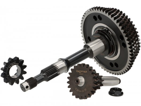 Gearbox Complete (gears Incl. Main Shaft + Auxiliary Shaft) BGM Pro Original