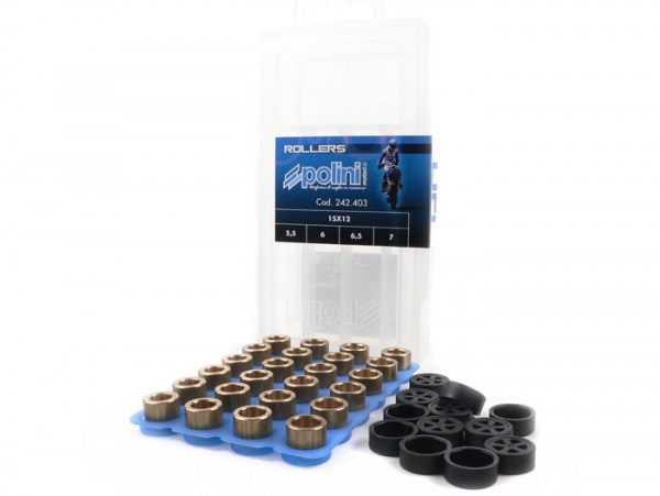 Roller Set Polini Premium Quality 15x12mm 5.56.06.57.0g
