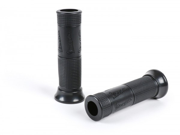 Pair Of Grips Piaggio, Mit Vespa Schriftzug  Black