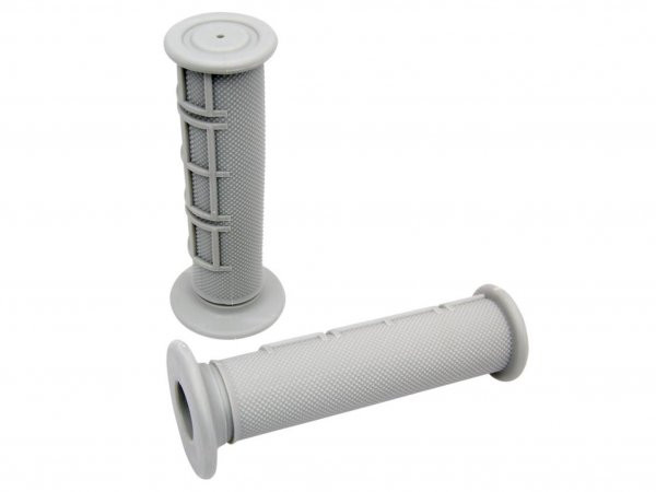 Handlebar Rubber Grip Set Mx Half Waffle Grey