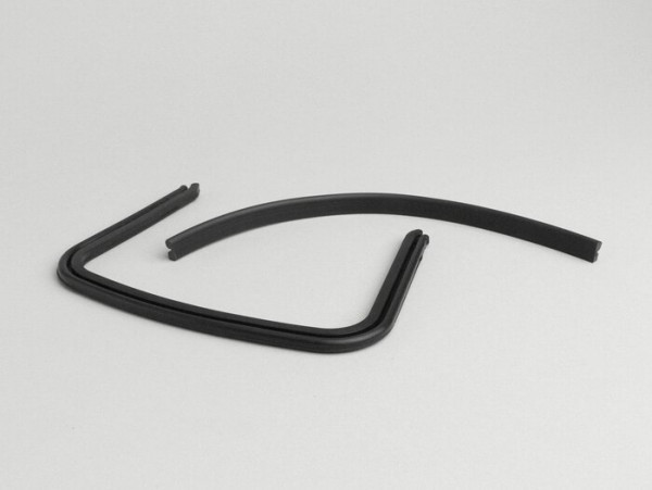 Pair Of Rubbers Bridge Piece/frame/legshield Lambretta  Black