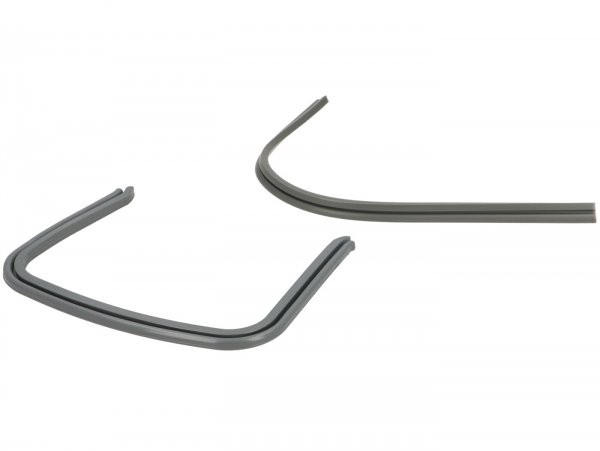 Pair Of Rubbers Bridge Piece/frame/legshield Lambretta  Grey
