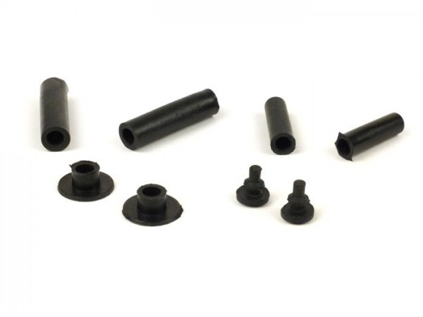 Rubber Buffer Set Incl. Bushes For Side Panel Vespa Vespa Px (models With Internal Fastener)