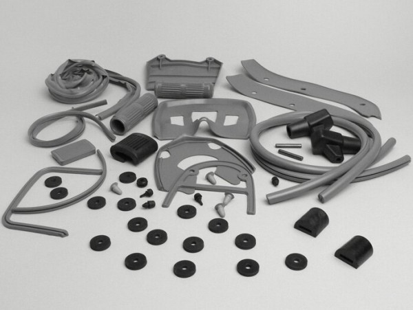 Rubber Kit Lambretta  Grey