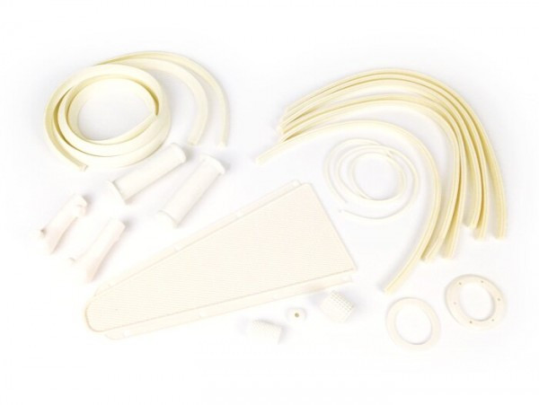 Rubber Kit Vespa 19 Pcs  White