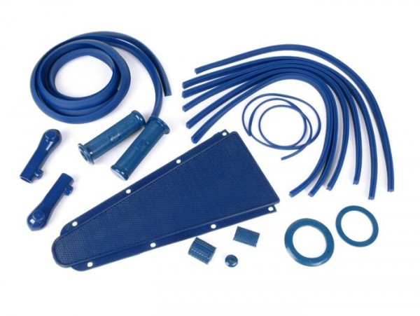 Rubber Kit Vespa 19 Pcs  Blue
