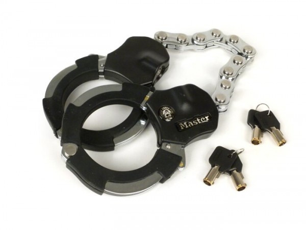 Double Lock Chain Combo (handcuffs) Master Lock Cuff Lock Security Level 9 55cm