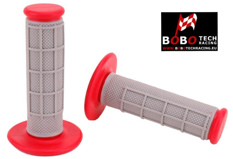 Handvaten Bobo Enduro Rood - Grijs
