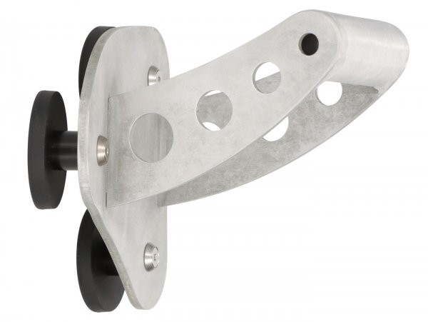 Mobile Phone Holder   Natural Aluminium 'used Look'