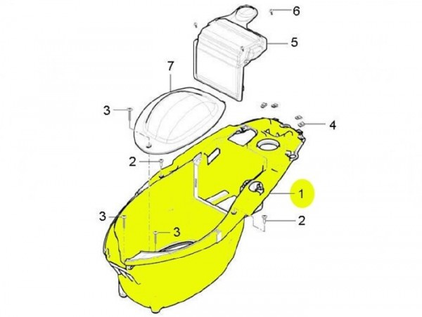 Helmbak Piaggio (aprilia, Piaggio)