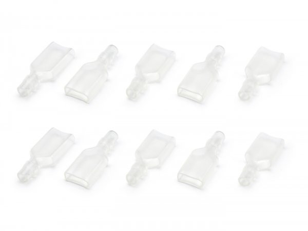 Isolator Hose For Crimp Terminal  Male Spade Connector 6.3mm Ø=0.51.0mm² Din 46248  10 Pcs