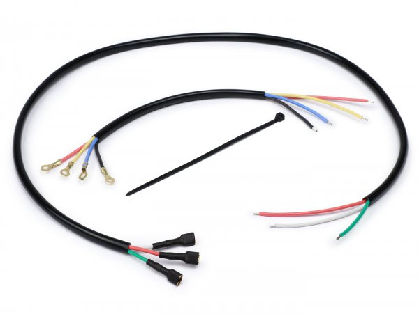 Wiring Stator Plate Vesparatur Vespa Et3 6v  With Ring Lugs