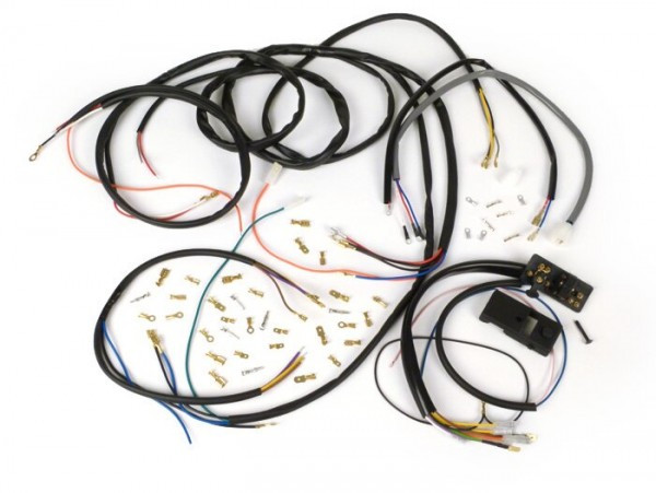 Wiring Loom Set For Conversion (incl. Light Switch) BGM Pro, Vespa Ac Conversion To Electronic Ignition (vespatronic)  Vespa Smallframe V50 Special